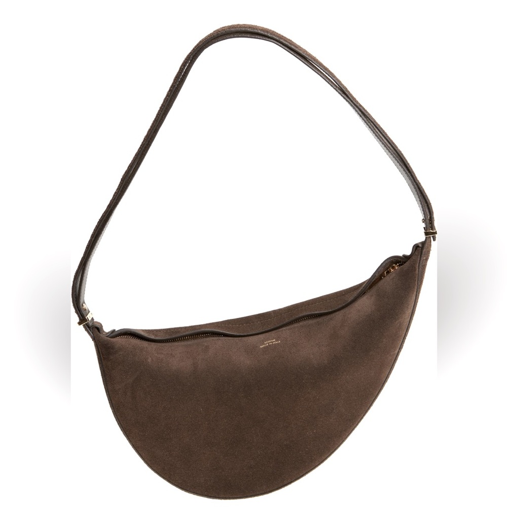 Toteme Suede Sooped Sling Bag, Pepper - Picture 5 of 16